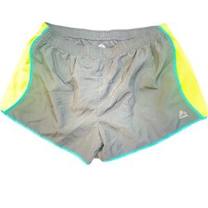 RBX Charcoal and Neon Green Athletic Shorts